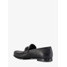 Crown leather loafer with gancini detail