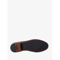 Crown leather loafer with gancini detail