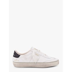 Leather low-top soul star sneakers with used effect