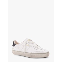 Leather low-top soul star sneakers with used effect