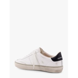 Leather low-top soul star sneakers with used effect
