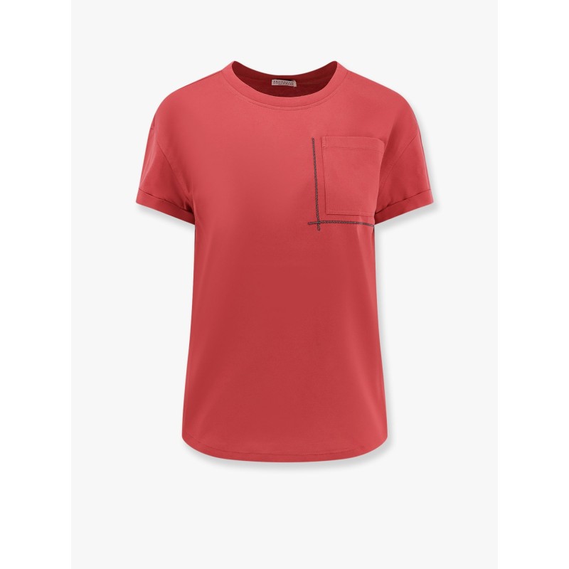 Cotton t-shirt with monili detail
