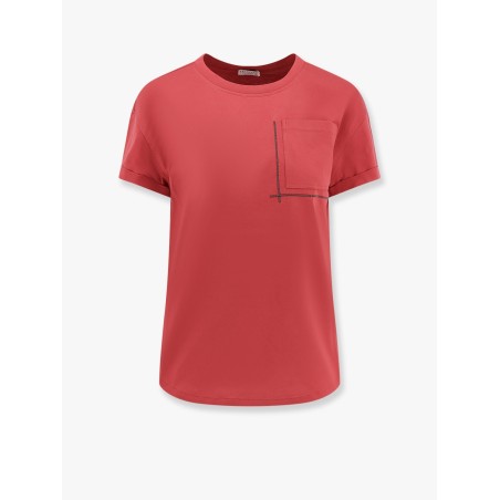 Cotton t-shirt with monili detail