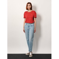 Cotton t-shirt with monili detail