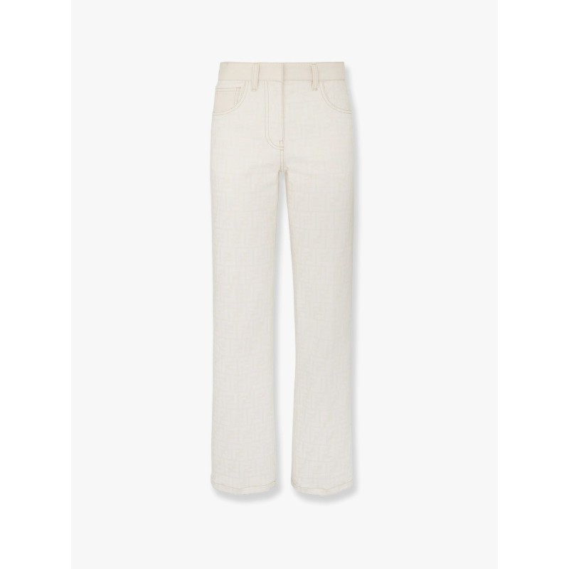 Ff off white denim trouser
