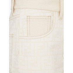 Ff off white denim trouser
