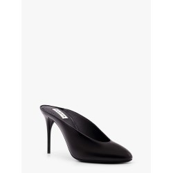 Patent leather mule
