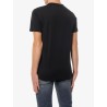 Cotton t-shirt with metal logo patch