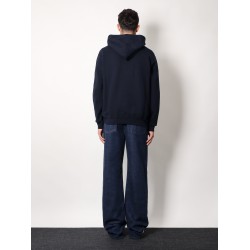 Cotton sweatshirt with gucci web print