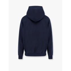 Cotton sweatshirt with gucci web print
