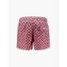Nylon swim trunk with all-over maiolica print