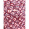 Nylon swim trunk with all-over maiolica print
