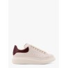 Oversize leather sneakers with back contrasting patch