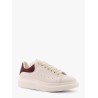Oversize leather sneakers with back contrasting patch