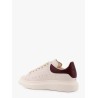 Oversize leather sneakers with back contrasting patch