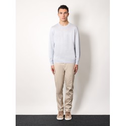 Mélange cashmere, silk and linen sweater