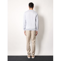 Mélange cashmere, silk and linen sweater