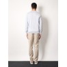 Mélange cashmere, silk and linen sweater