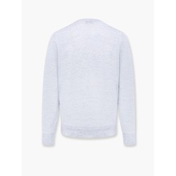 Mélange cashmere, silk and linen sweater