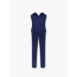 Strapless jumpsuit with waist belt