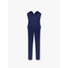 Strapless jumpsuit with waist belt