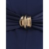 Strapless jumpsuit with waist belt