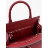 Leather handbag with metal detail