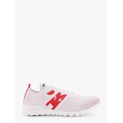 Knit sneakers with lateral monogram