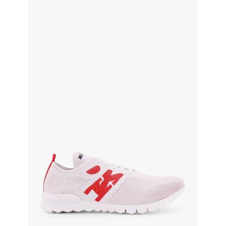 Knit sneakers with lateral monogram
