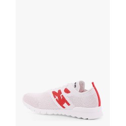 Knit sneakers with lateral monogram