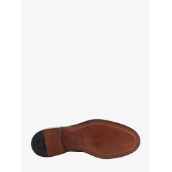 Leather lace-up shoe
