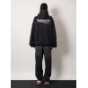 Destroyed finish cotton sweatshirt