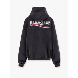 Destroyed finish cotton sweatshirt