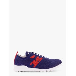Knit sneakers with lateral monogram