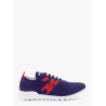 Knit sneakers with lateral monogram