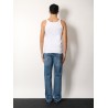 Ribbed cotton tank top
