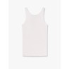Ribbed cotton tank top
