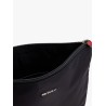 Nylon clutch with metal logo