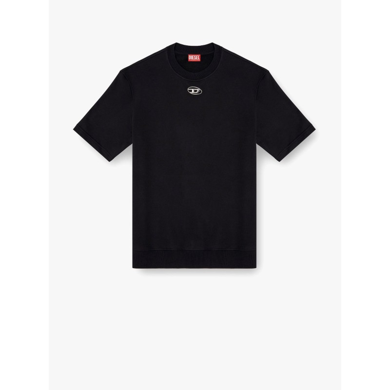 S-cooling biologic cotton sweatshirt with metal oval-d logo