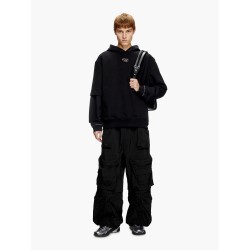 S-cooling biologic cotton sweatshirt with metal oval-d logo