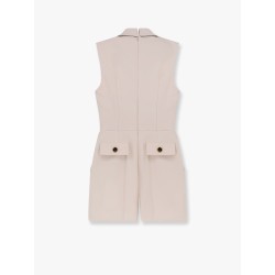 Jumpsuit with sholder pads and leather belt