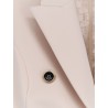 Jumpsuit with sholder pads and leather belt