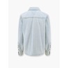 Denim shirt with extra bleach wash