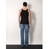 Ribbed cotton tank top