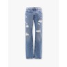 Cotton jeans with rippings detail