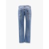 Cotton jeans with rippings detail