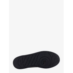 Leather sneakers with ff lateral logo
