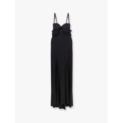 Red carpet stretch viscose long dress
