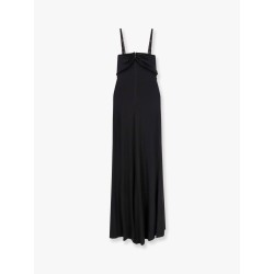 Red carpet stretch viscose long dress