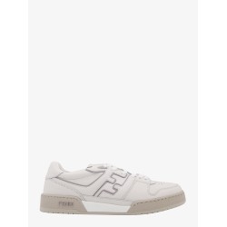 Leather sneakers with ff lateral logo